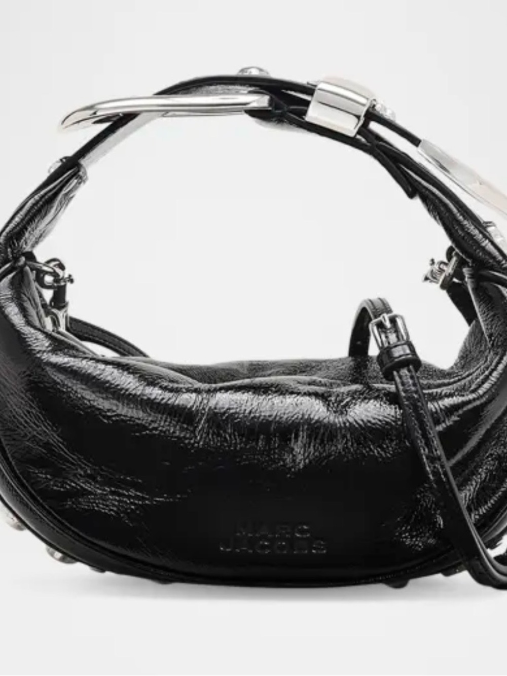 Marc Jacobs The Crinkle Patent Party Top Handle Bag